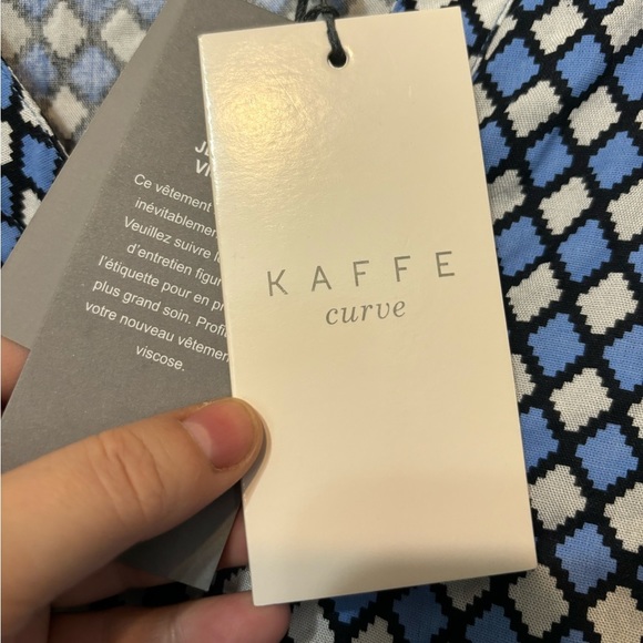 KAFFE Curve NWT Kcsaria Diamond Pattern Top - Picture 6 of 8